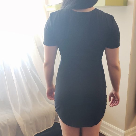 SHEIN Black T-Shirt Dress - Picture 3 of 5